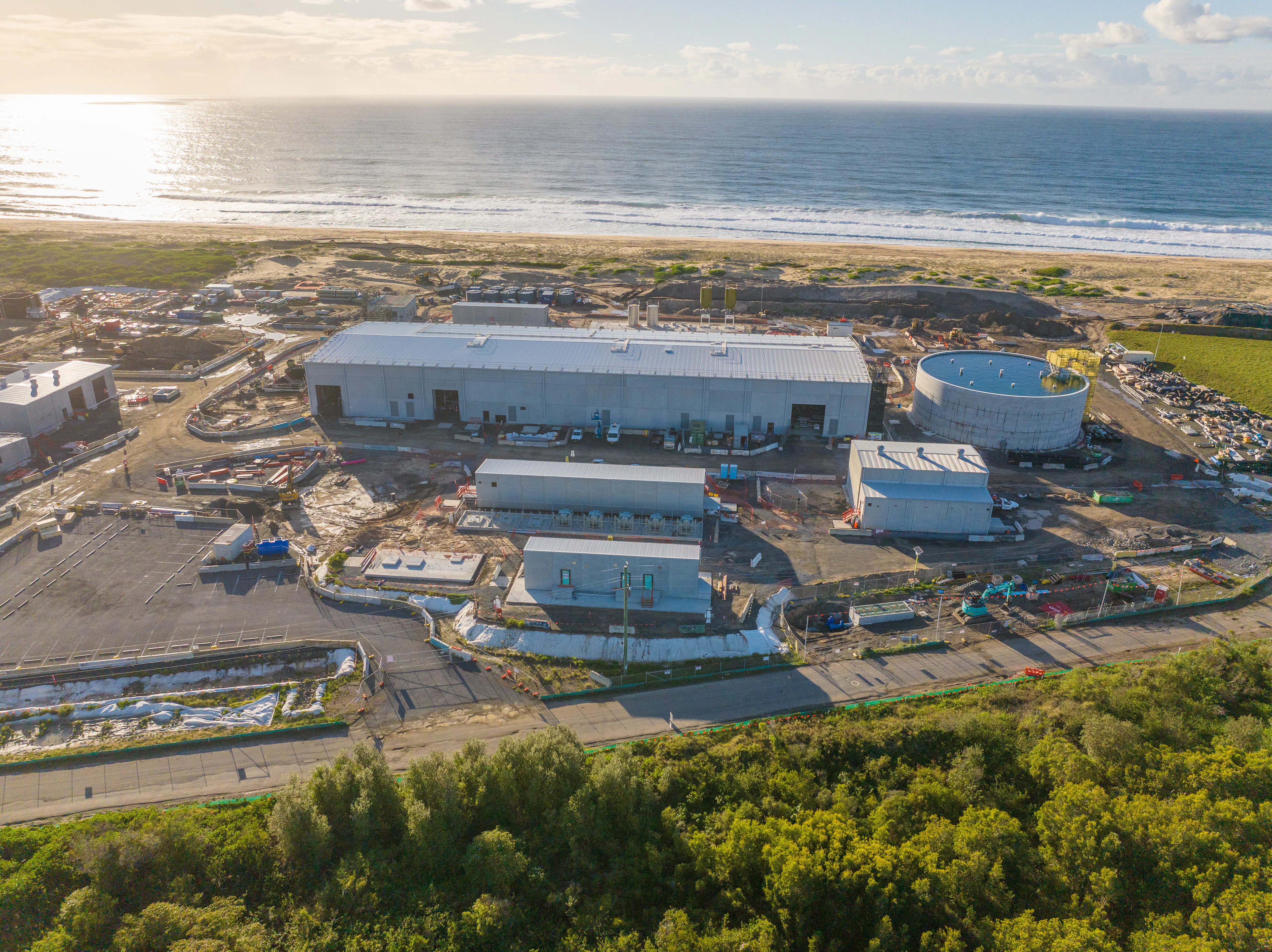 October 2026 aerial image of desalination site
