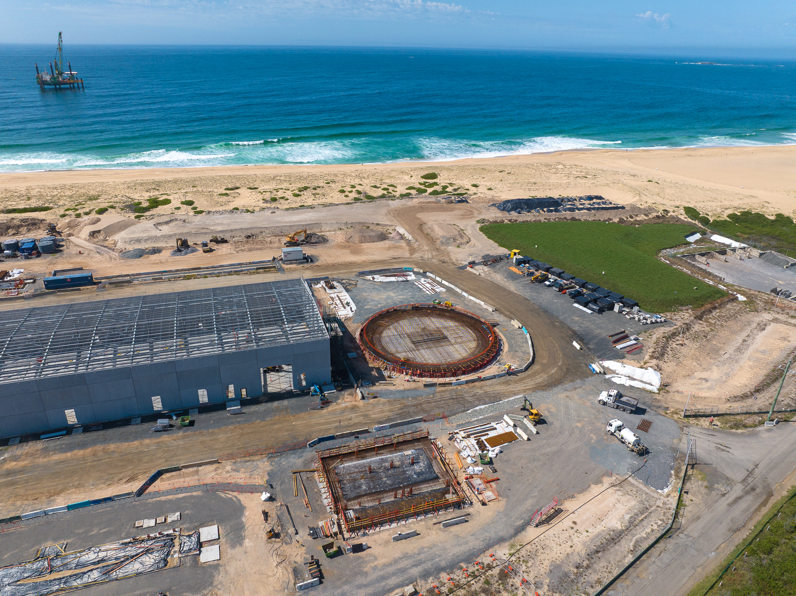 March 2026 aerial image of desalination site
