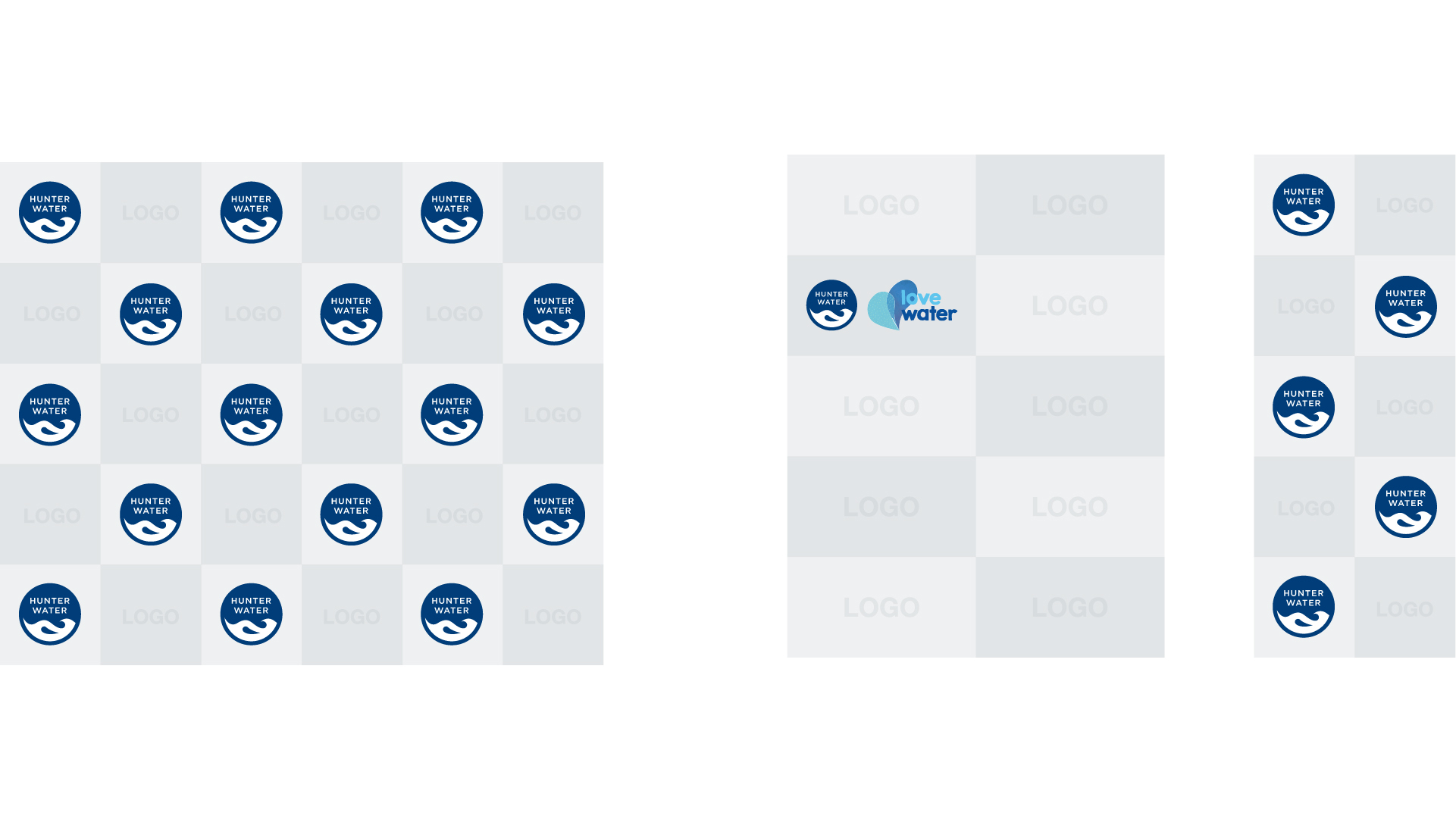 Example of media wall and sponsorship banner design