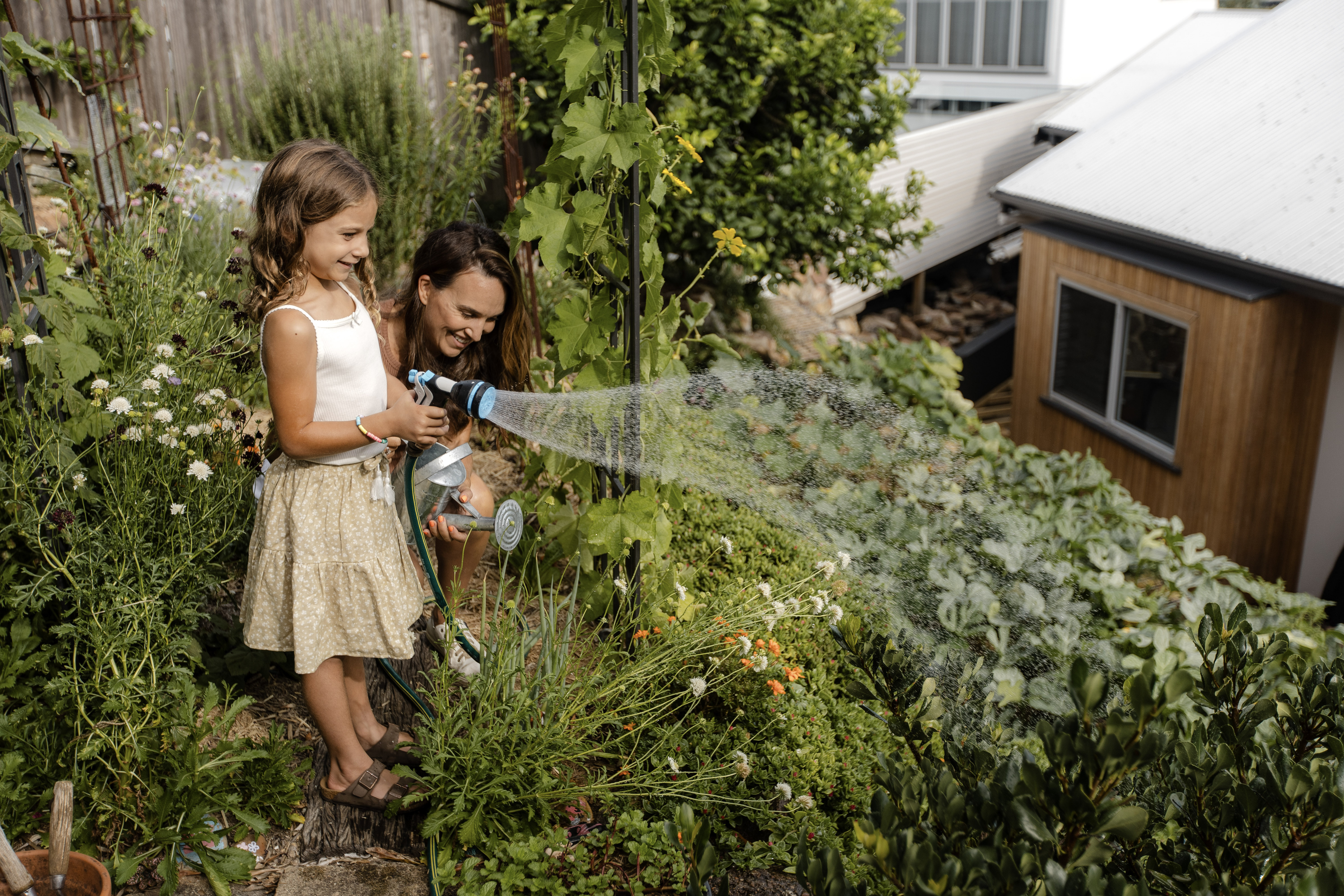 Family waters garden