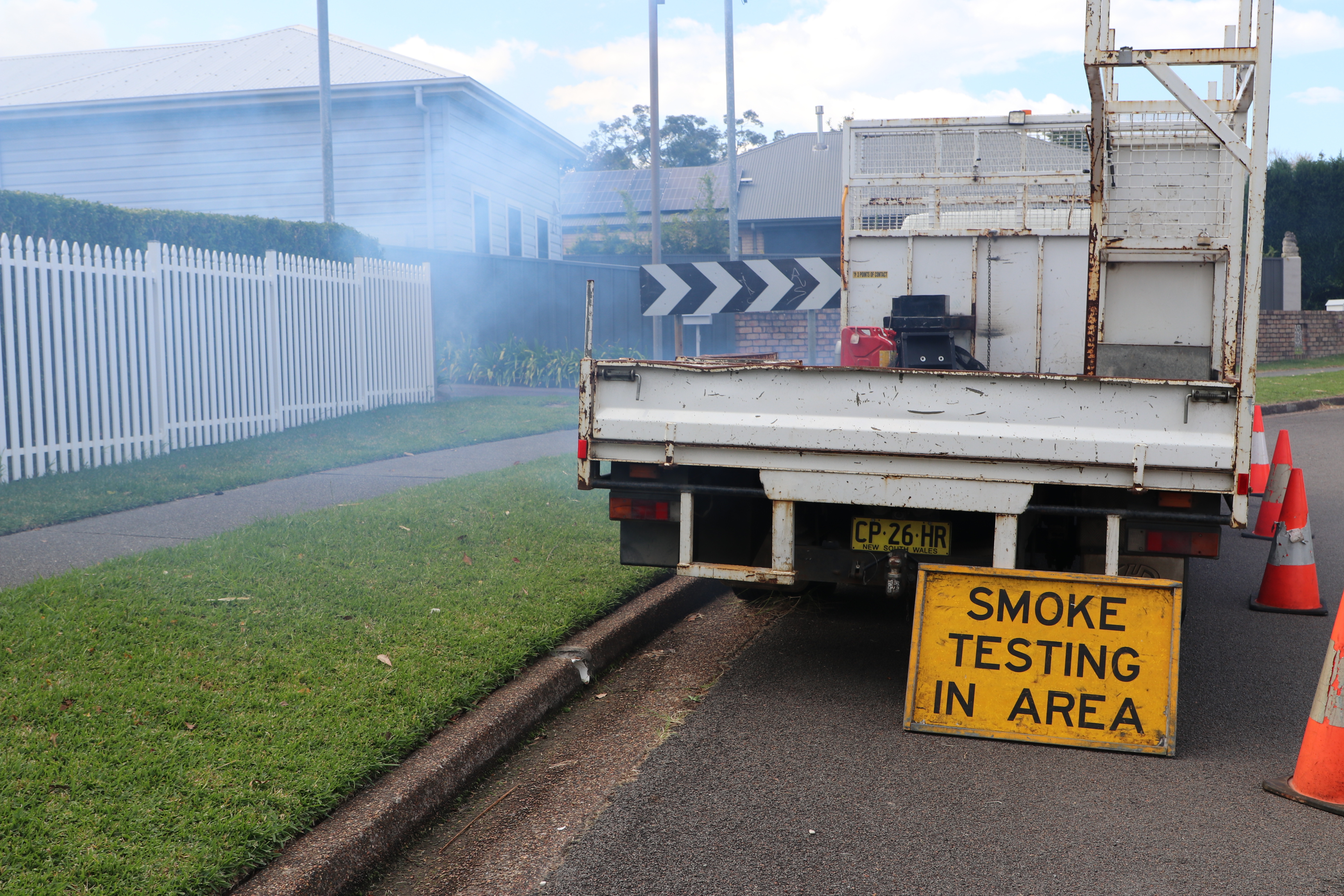 Example of smoke testing being completed