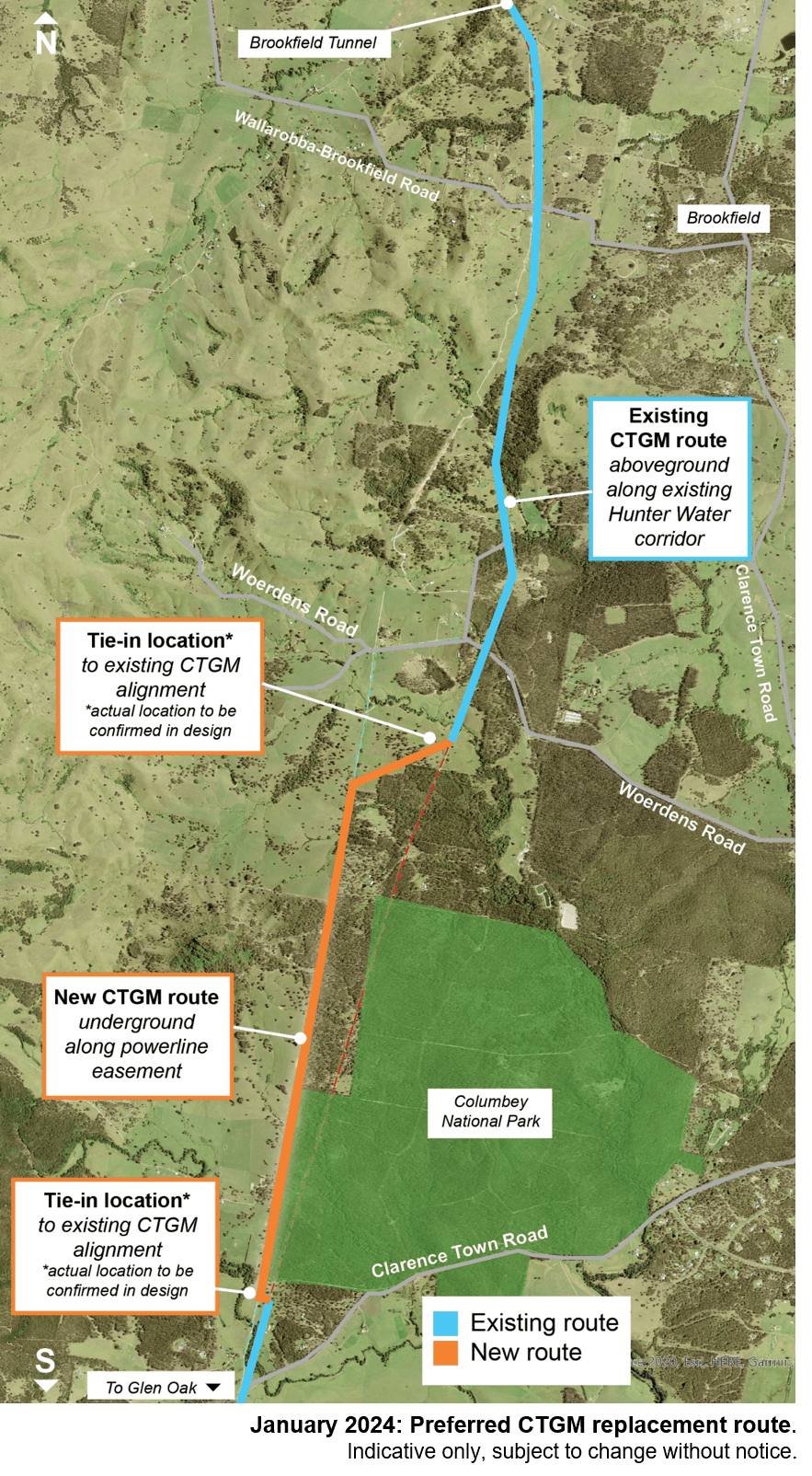 CTGM replacement Brookfield Tunnel to Burmi Creek Hunter Water