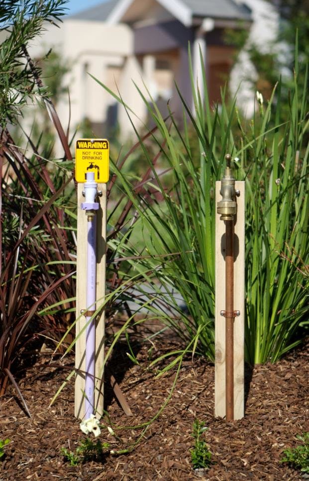 Recycled water taps