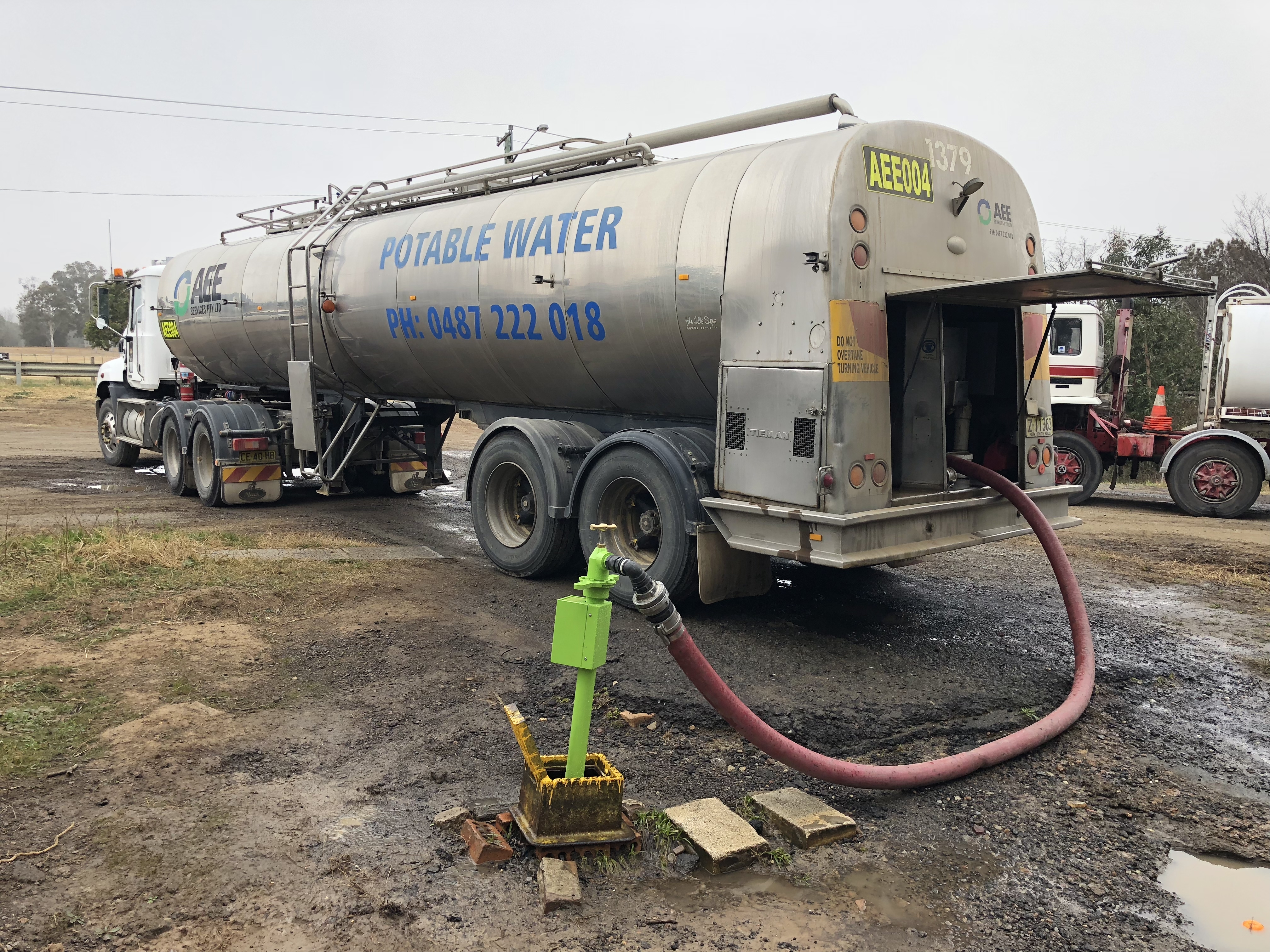 Standpipes and water cart tankers Hunter Water